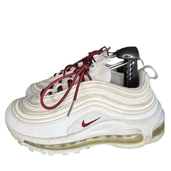 Nike by You ID Air Max 97 314275-995 Leather Athletic Sneaker Size 6.5 White - Picture 1 of 6